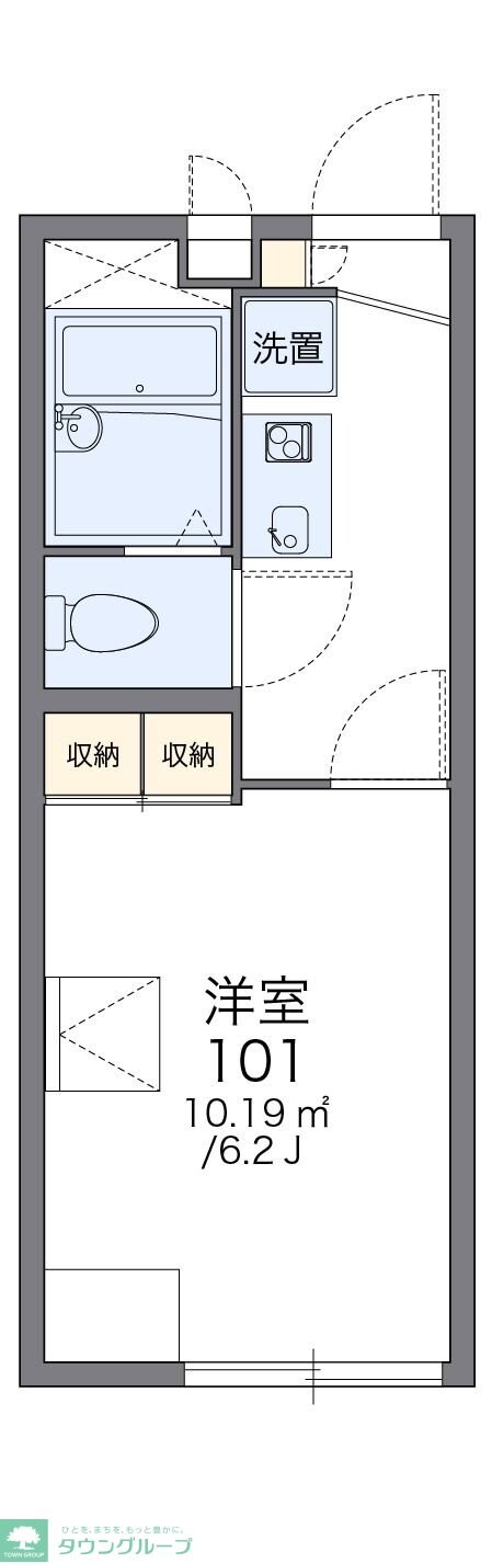 レオパレスCasa10の物件間取画像