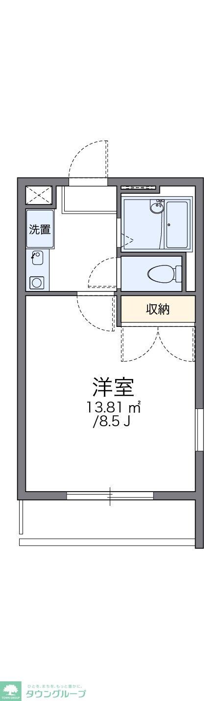 レオパレスBLOWIN IN THE WINDの物件間取画像
