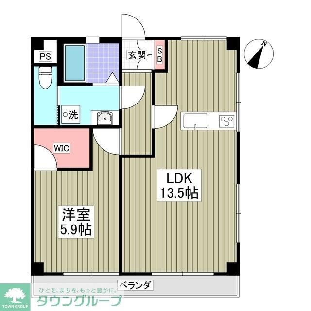 山栄ハイツの物件間取画像
