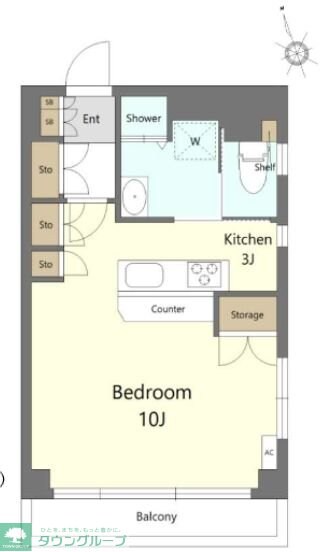ロックシャインの物件間取画像