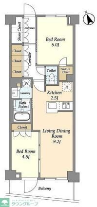 グランカーサ溝の口の物件間取画像