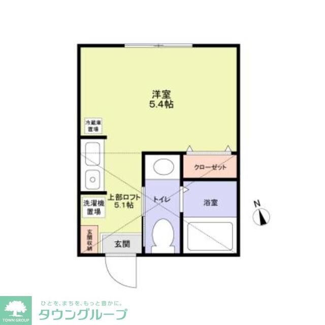 (仮称)ScrubLagoon栗谷3丁目新築アパートの物件間取画像