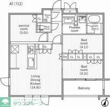 nidoSAKURAGAOKAの物件間取画像