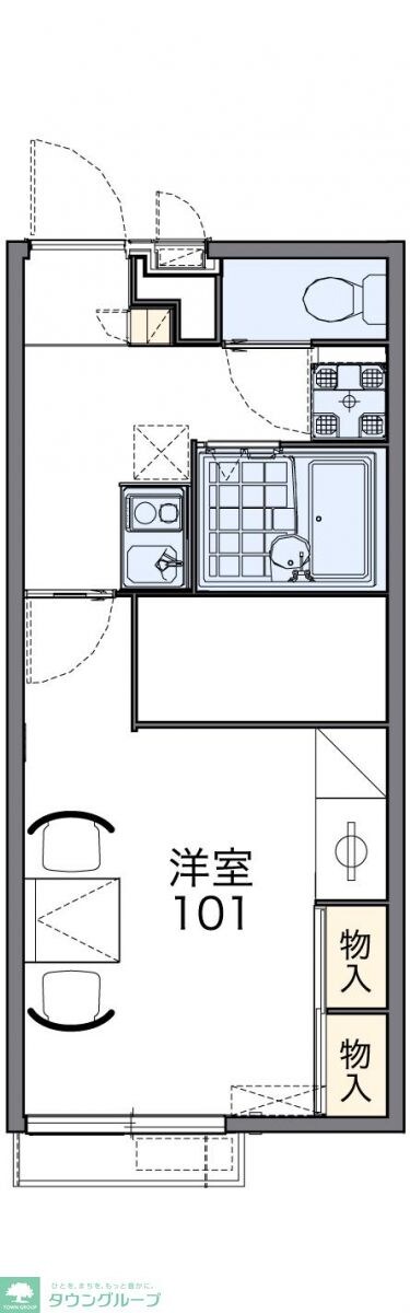 レオパレス幸良IIの物件間取画像