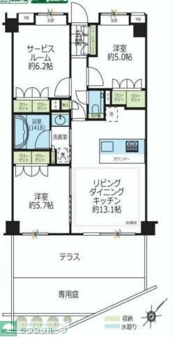 ラコント調布柴崎の物件間取画像
