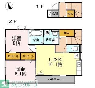 ReveurConstellation II番館の物件間取画像