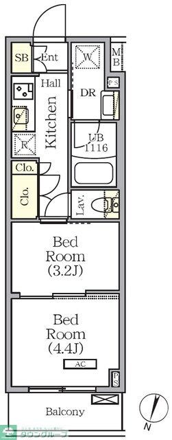 ARKMARK世田谷砧の物件間取画像