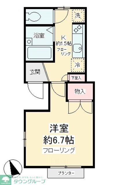 フレンドリーコートの物件間取画像