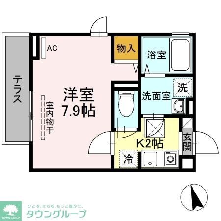 グランメール聖蹟の物件間取画像