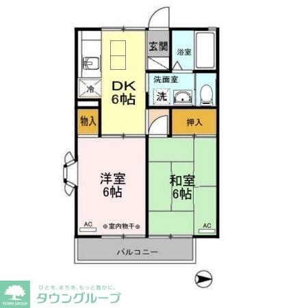 ルードルフィアタウンズC棟の物件間取画像