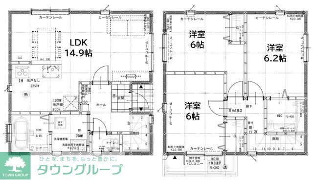 グランソフィアレイリー D号棟の物件間取画像