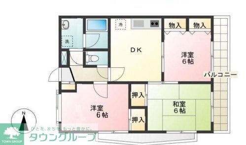 エクセル府中の物件間取画像