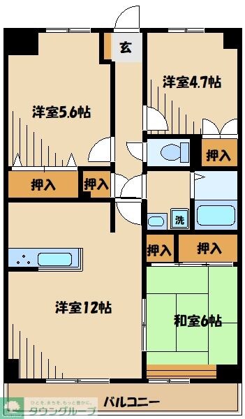 ステータスヒル寿岳の物件間取画像
