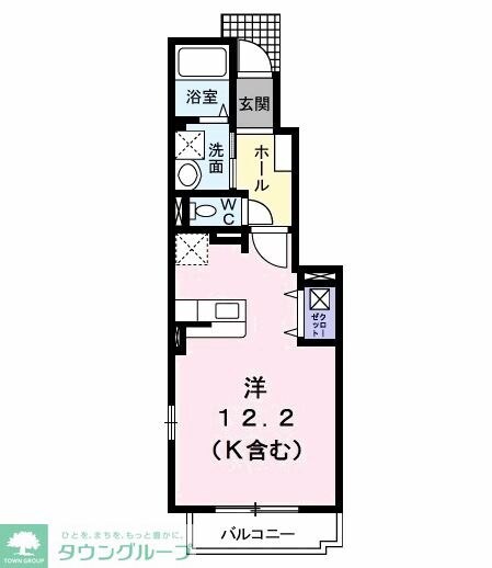 リッチリバー館の物件間取画像