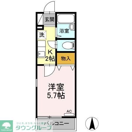 ヴィラージュBの物件間取画像