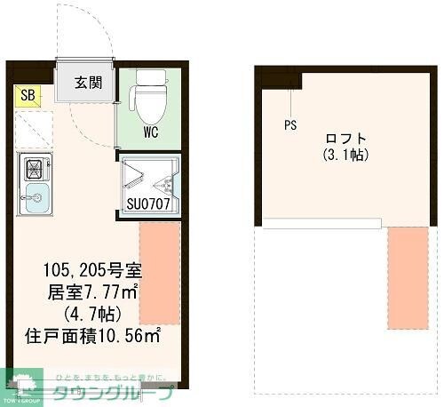 ハーモニーテラス桜上水IIIの物件間取画像