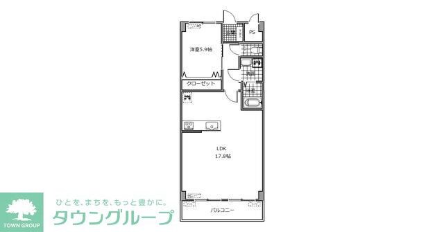こまえグリーンプラザの物件間取画像