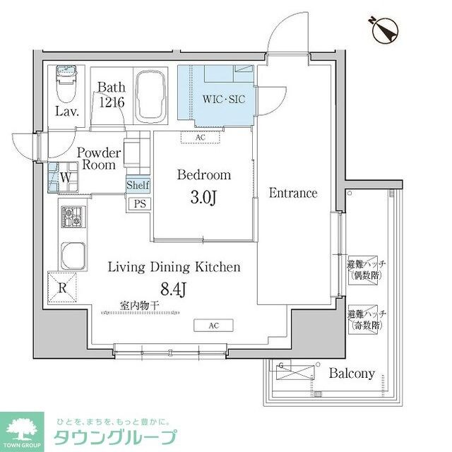 デュオフラッツ池尻大橋の物件間取画像