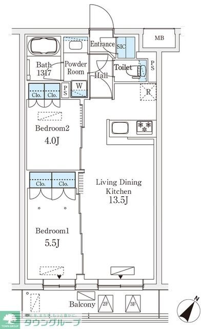 参宮橋ビューアパートメントの物件間取画像