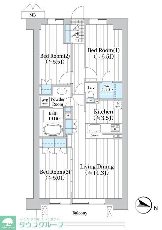 アビティグランデ砧 (C棟)の物件間取画像