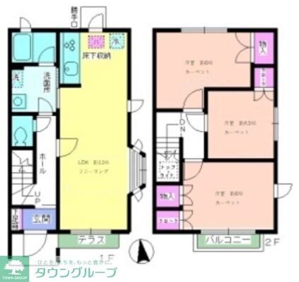 PINE GARDEN D棟の物件間取画像