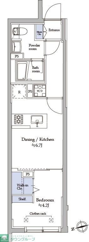 アトリオフラッツ中野の物件間取画像