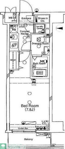シンシアフォーディー三軒茶屋の物件間取画像