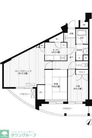 パインヒル上町の物件間取画像