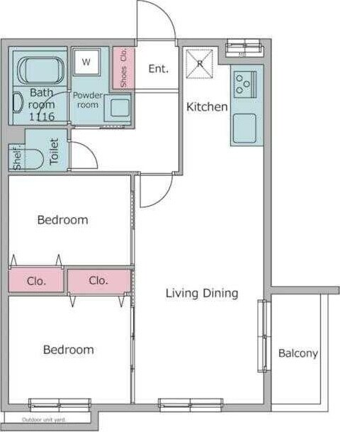 レジディア世田谷若林の物件間取画像