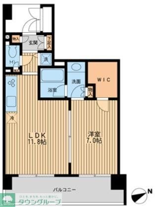 HF若林公園レジデンスの物件間取画像