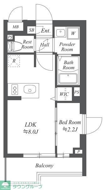 ブランシエスタ用賀の物件間取画像