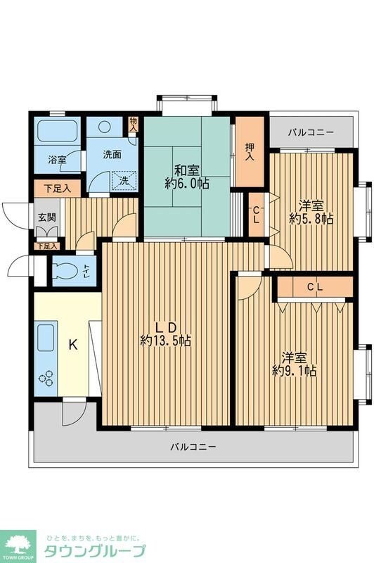 フェニックスコート二子玉川の物件間取画像