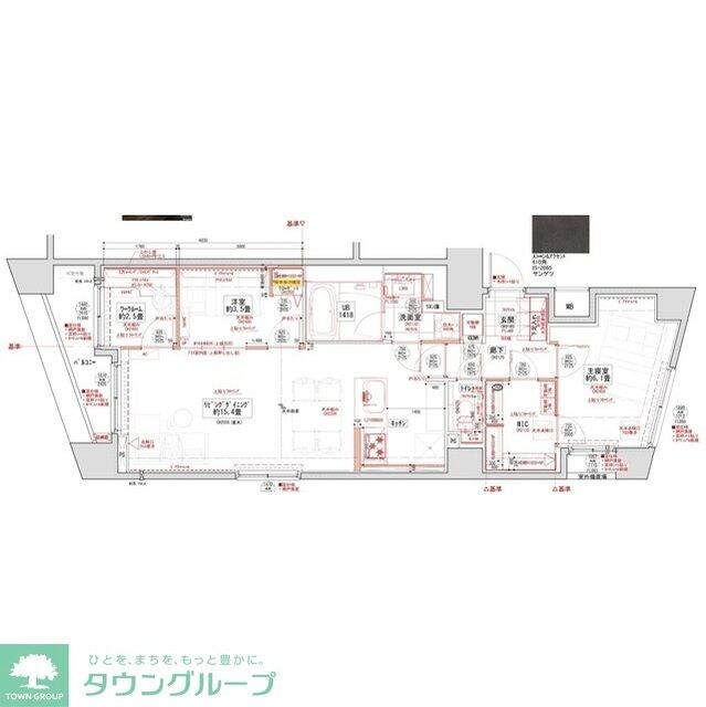 THEパームス代々木上原コスモテラスの物件間取画像