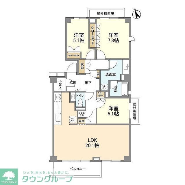 PATH世田谷下馬の物件間取画像