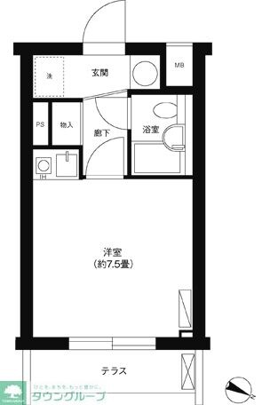 コスモリード駒沢大学の物件間取画像