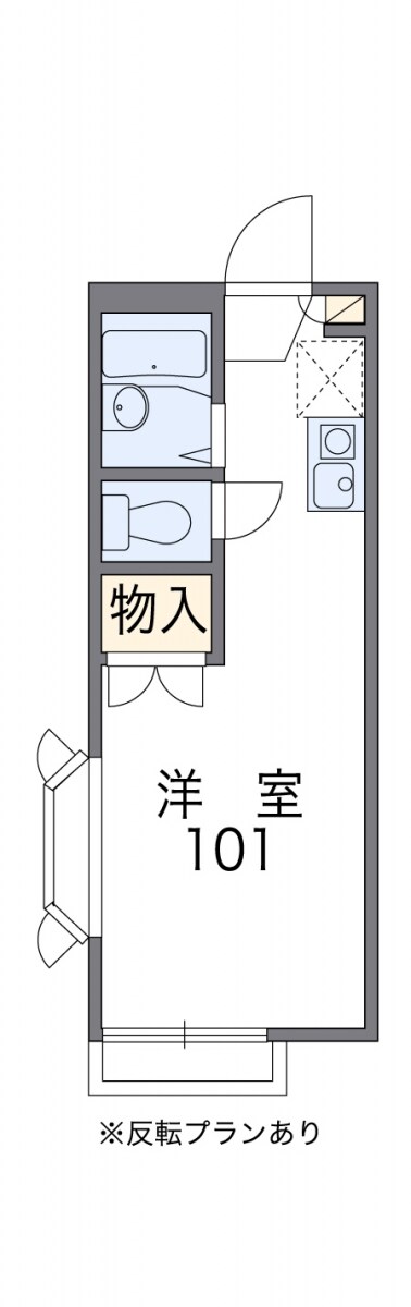 レオパレスBelle demeureの物件間取画像