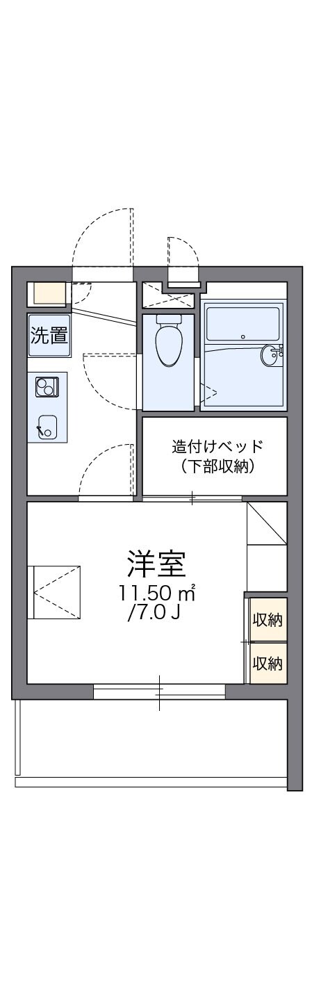 レオパレスマラナタ ハイツの物件間取画像
