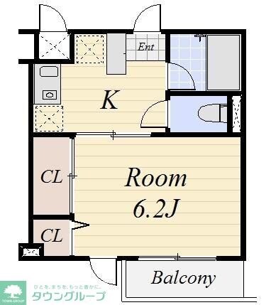 シャンブル烏山の物件間取画像