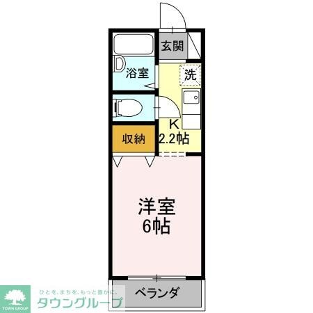 ルミエール西府 Aの物件間取画像