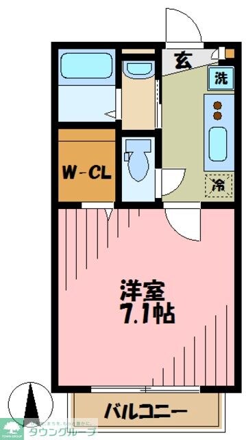 エルメゾンMの物件間取画像