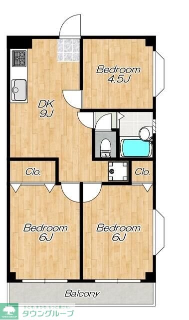 メゾンド若松Iの物件間取画像