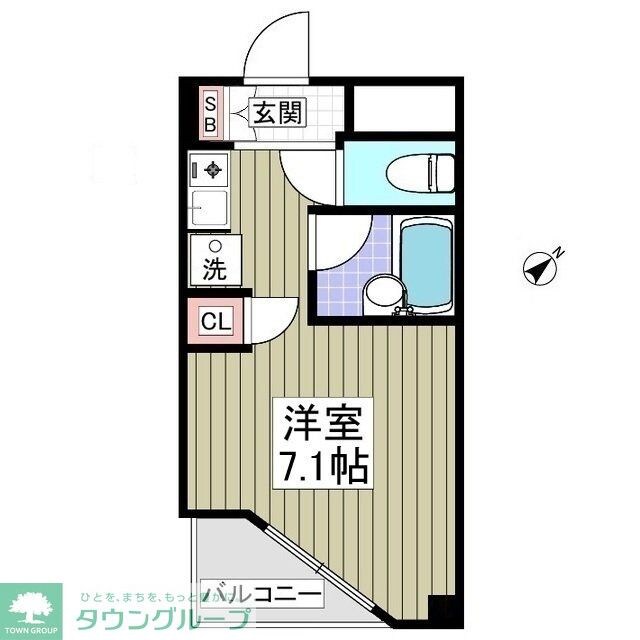 パワーク調布の物件間取画像