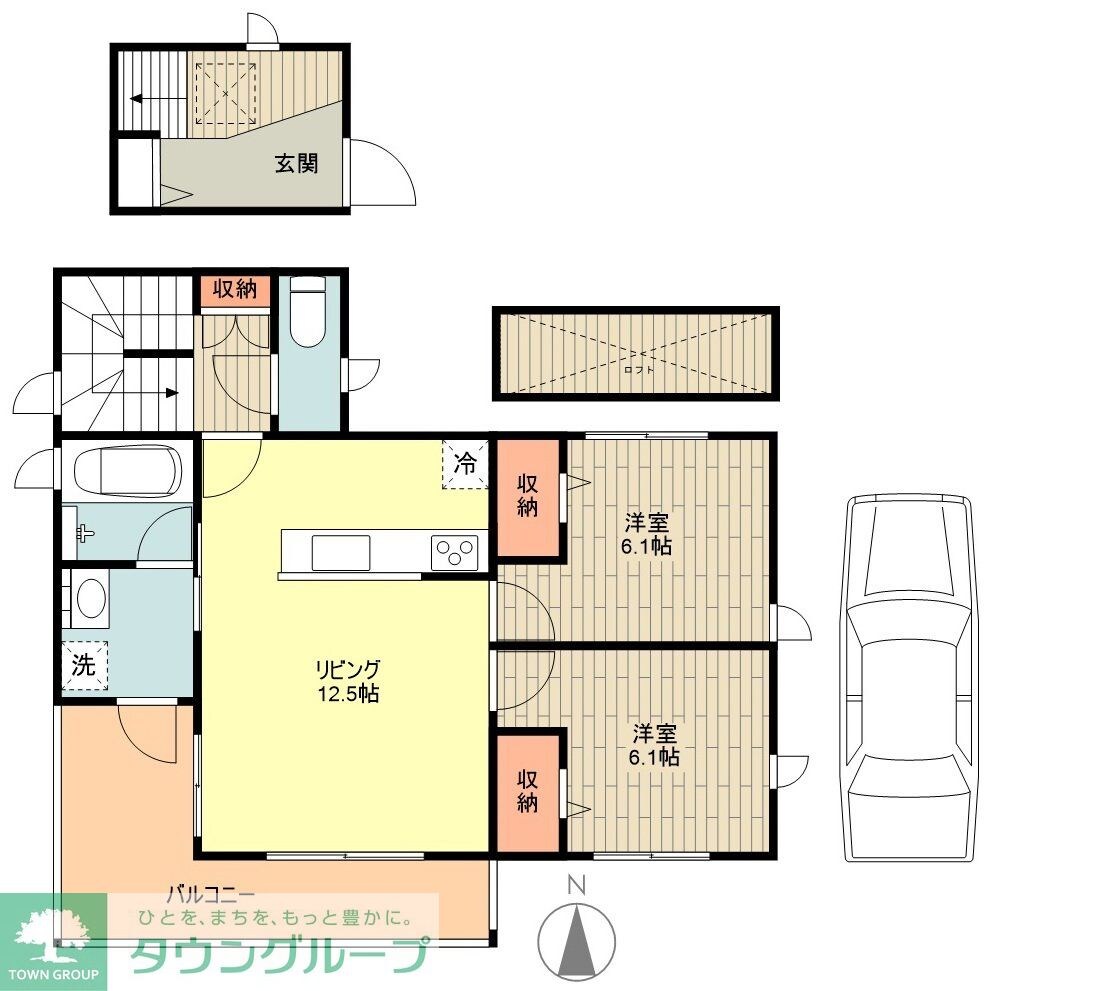 フォレスタ三鷹の物件間取画像