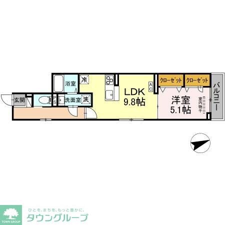 D-ROOM八幡町の物件間取画像
