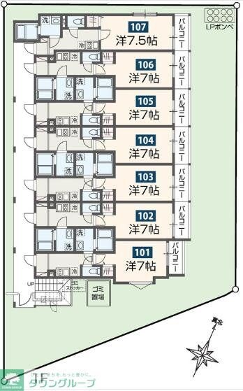 MELDIA長沼IIの物件間取画像