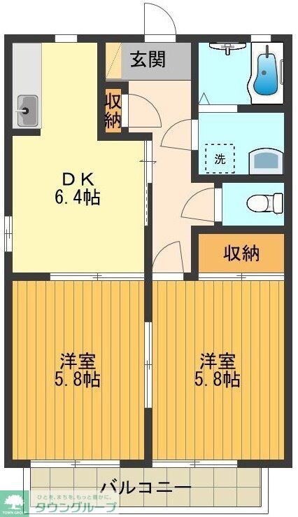 エクセルみねきの物件間取画像