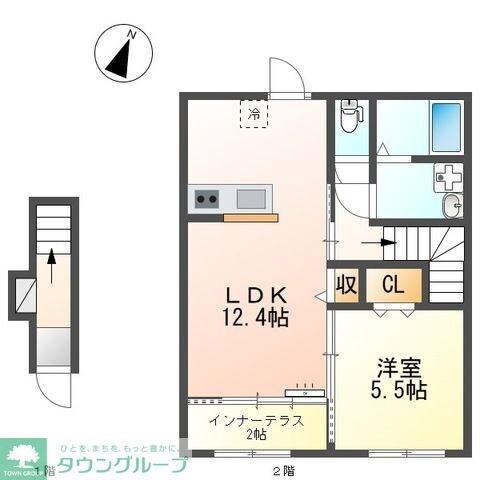 パレス北野の物件間取画像