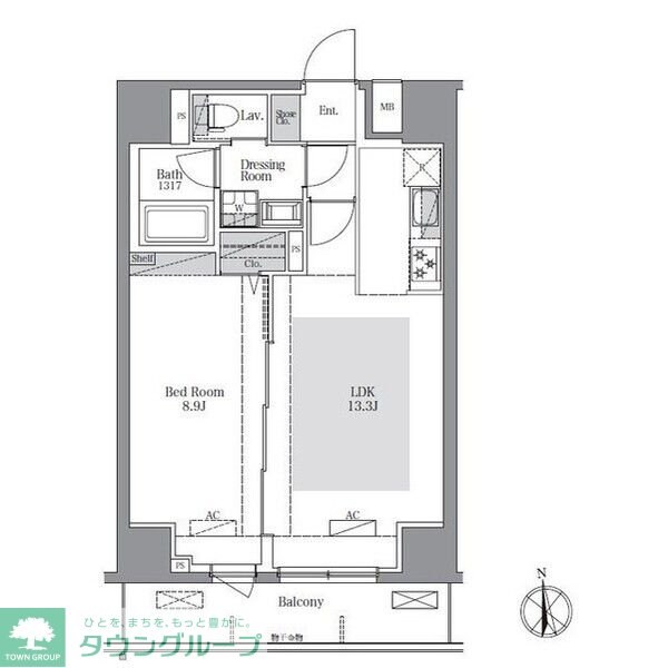 ラグゼナ八王子南町の物件間取画像