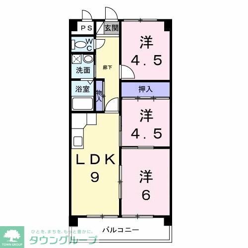 ファミーユ旭の物件間取画像