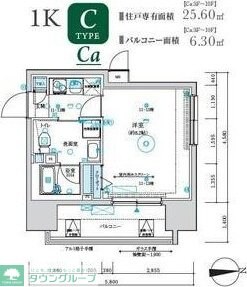 MAXIV八王子TREの物件間取画像